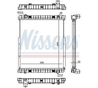 Nissens Water Engine Cooling Radiator 63332 – Fits Iveco Ginaf