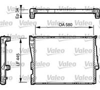 Radiator/Parts Valeo 734276 for BMW