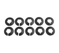 Radiator Pipe Collars 10 Pack Black Plastic Covers for 20mm 25mm 32mm Pipes - Fit Floor Rings to Cover Holes Laminate Wood for tile Heating Systems(25mm)