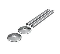 Radiator Pipe Covers & Collars 15mm | 2 Pack Clip-On Pipe Sleeves for Radiator Pipes | Luxury Finish, Easy Fit, Cut-to-Size Design (200mm) (Chrome)