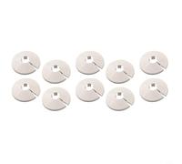 Radiator Pipe Covers for 15mm Pipes,Plastic Pipe Collars with for snap-on Design,Heat Resistant Decoration for Heating & Water Pipes,4.5cm OD,Black-(10PCS White)
