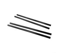 Radiator Pipe Covers for Heating System Accessories | Adjustable Length 15x200mm/300mm/500mm | Black White Chrome Plastic Wall Pipe Concealer | 4 Pack Pipe(Black-500mm)