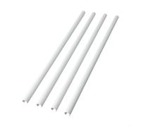 Radiator Pipe Covers Set of 4 Plastic Heat Tube Sleeves for Home Improvement Adjustable Chrome Finish No Pipe Removal Required Decorative Concealer(White-500mm)