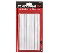 Radiator Pipe Covers Sleeves White 15mm Sleeve Cover 15mm, 19.5cm Long Snap On PVC Plastic Cover, Pack of 8 Customizable Radiator Pipe Collars or Radiator Sleeves