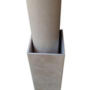 Radiator Pipe Covers, White Brown Yellow Marble Pattern Line Wire Hider PVC Tube Shield Surround for Indoor Kitchen Bathroom, Wall Conduit Protector (Color : L W D, Size : 110cm x 26cm x 26cm)