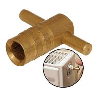 Radiator Plumbing Bleed Bleeding Key Keys Solid Brass/Alloy for Venting Air Valve (3, Solid Brass (K02))