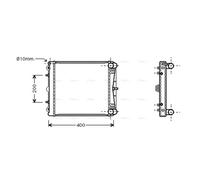PRASCO PR2037 Engine radiator