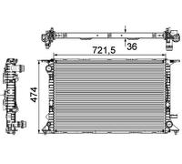 NRF 53719 Engine radiator