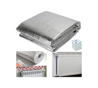 Radiator Reflector Aluminum Foil - Thick Reflection Panels - Energy Saving Radiator Foil Roll with Adhesive Pads | Bubble Wrap Insulation Sheet | Heat Reflective Foil Panel (5mx60cm)