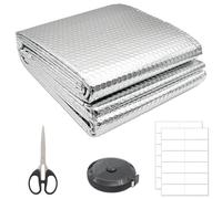 Radiator Reflector Panels 5m x 0.6m, Aluminium Bubble Foil Sheet, Radiator Foil Insulation, Thermal Wrap Insulation Roll for Wall Loft Caravan Home Shed Auto, 3mm Thickness