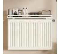 Radiator Shelf Cover - No Drilling Dust-Proof Over Radiator Top Shelf with Easy Fit Bracket for Bedrooms, Studies, Living Rooms - White Design