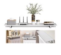 Radiator Shelf No Drill,White Floating Shelf Brackets,Multipurpose Shelves Over Radiator Storage,Heater Covers,Modern Design,for Home Office Living Room Kitchen Bedroom Furniture(45cm)