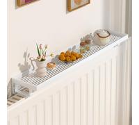 Radiator Shelf, No Drilling Floating Design, Metal Radiator Cover with Easy Fit Bracket, Modern Over-Radiator Storage Rack for Living Room, Bedroom, Hallway, Office