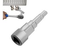 Radiator Spanner, Radiator Key with Inner Square for Valve Nipples, 5-Stage Radiators Valve Key, Step Wrench with Square Socket 1/2 Inch Ratchet Drive Radiators, Multiple Sized Radiator-Valves Removal