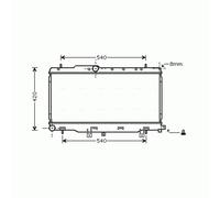 Radiator SU2057 AVA 45111FE000 45119FE000