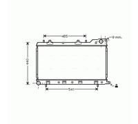 Radiator SU2071 AVA 45111SA000 45111SA001 45119SA000 X4511SA000 X4511SA001