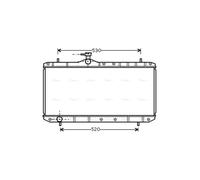 PRASCO SZ2062 Engine radiator