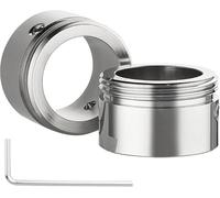 Radiator Thermostat Adapter M30 x 1.5 304 Stainless Steel Heating Valve Adapter for RA/RAV/RAVL Valves, Thermostat Adapter with Hex Key Radiator Accessories for Danfoss Radiator Valves Pack of 2