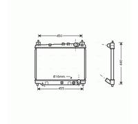 PRASCO TO2258 Engine radiator