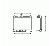 PRASCO TO2287 Engine radiator