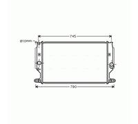 Radiator TO2402 AVA 164000R030 164000R061 164000R090
