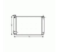 AVA COOLING SYSTEMS TO2462 Engine radiator