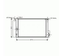 AVA COOLING SYSTEMS TOA2397 Engine radiator