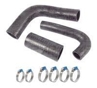 Radiator Top Bottom Bypass Hose Set & Clips Replacement for Ferguson TEA20 TED20 Tractor