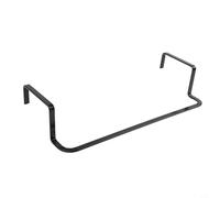 Radiator Towel Rail - Heated Towel Rack for Bathroom or Laundry, Metal Wall-Mounted Hanging Rail, 35 cm or 50 cm, Black/White, No Drilling Required(Black-Small)