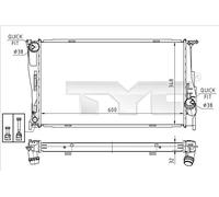 Radiator TYC Fits BMW X1 Z4 Roadster E81 E82 E84 E87 E88 E89 E90 E91 7558480
