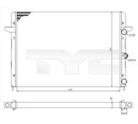 TYC 737-0005 Engine radiator