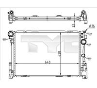 TYC 721-0015 Engine radiator