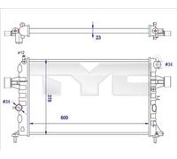 TYC 725-0038-R Engine radiator