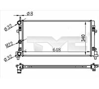 TYC 737-0074 Engine radiator