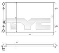 TYC 702-0033 Engine radiator