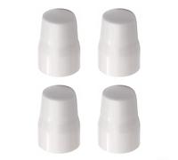 Radiator Valve Cap, ABS Plastic Radiator Valve Cap Push-Fit Replacement Heater Central Cover Valve, White(4pcs)
