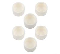 Radiator Valve Cap M30x1.5 White Plastic Push-Fit Cover for Temperature Regulation TRV Shield 40mm 6pcs