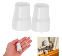Radiator Valve Cap Push-Fit White Plastic Universal Replacement - Tidy Up Radiator Valves, Eliminates Risk, Fits Central Heating Systems(2 Pack) (White)
