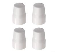 Radiator Valve Cap Set, ABS Plastic Push-Fit Radiator Valve Covers, Easy Install Protective Replacement for Most Radiator Valves, White(4pc)