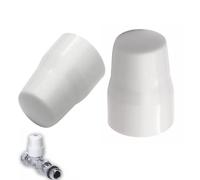 Radiator Valve Caps - 2 Pack Universal Push Fit White Plastic Replacement Caps for Radiators - Effortlessly Tidy & Protect Valves, Heavy Duty, No Tools Needed