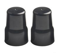 Radiator Valve Cover, 2/4 Pack Black ABS Plastic Replacement Cap, Easy Installation, Fit Secure Grip 25x36x20mm(2PCS)