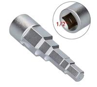 Radiator Valve Ratchet Wrench - Adjustable Carbon Steel Service Wrench with Smooth Ratchet Action for Water & Heating Valves, Silver(A)