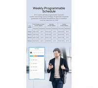 Radiator Valve with For Zigbee Smart Home Support for Hands-Free Temperature Control and Precise Energy Usage Visualization (2 pcs)