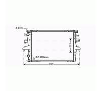 Radiator VN2230 AVA 7H0121253F 7H0121253H 7H0121253K 7H0121253M