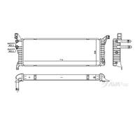 AVA Coolant Radiator VN2454 for VW CAMPMOBILE (2015) 2.0 TDI BLUEMOTION etc
