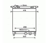Radiator VNA2325 AVA 1S0121253AA 1S0121253AH 1S0121253AL 1S0121253AM 1S0121253AN