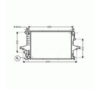 Radiator VO2117 AVA 31319062 36000488 8601433 8601564 8601586