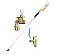 Radiator Wand, Pressure Washer Wand, 4500 PSI Air Pipe Tool, Long Reach Lance, Angled Spray Nozzle, Industrial Cleaning, Marine Vehicle Use, RV Maintenance, 25.6x2.6x1.4 Inches
