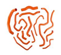 Radiator Water Hose Compatible with Infiniti for G35 2003 2004 2005 2006 2007 Coupe Sedan VQ35DE Engine Silicone Radiator Breather Coolant Pipe Tube Radiator Hose Kit(Orange)