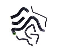 Radiator Water Hose Compatible with Seat for Leon MK1 for Cupra 180PS Silicone Engine Water Tank Pipe Coolant Radiator Hose Replacement Parts 7pcs(Black)